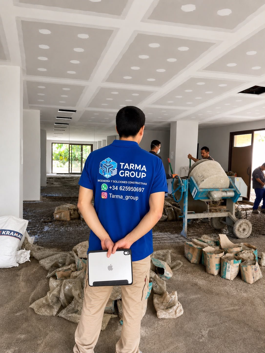 Equipo de Tarma Group trabajando en una obra